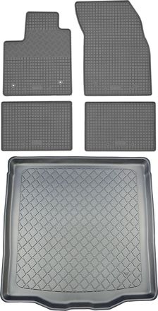 OEM Juego De Alfombrillas De Goma Para Coche Y Maletero Para Ford Focus Iv Limousine/sed&aacute;n (4 Puertas) Desde Septiembre De 2018