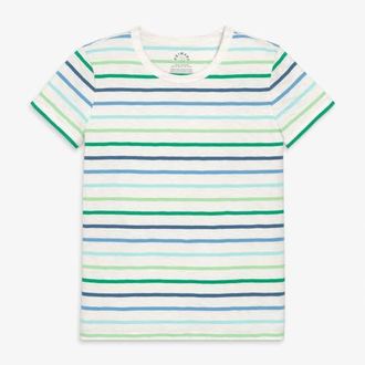 primary Adult Multi Stripe Classic Tee in Cool Mist Stripe at Nordstrom, Size Medium