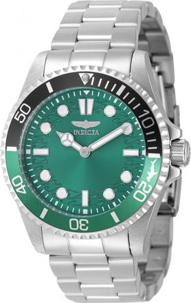Invicta Pro Diver Quartz Green Dial Sprite Bezel Mens Watch 49705