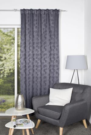 Home Wohnideen Vorhang »GINGKO« Multifunktionsband 1 Stk. tlg. Verdunkler, jacquardgemustertes Gingko-Blatt-Motiv, 100% verdunklend