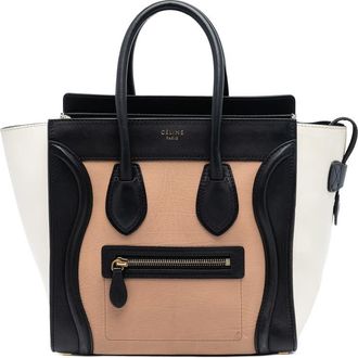 Celine Pre-owned Celine Micro Tricolor Leather Luggage Tote Ladies U-VP-0133 U-CE-0143