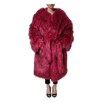Dolce & Gabbana Trench Coat - female - Dolce & Gabbana - Faux Fur & Shearling Jackets - Pink - L - Jackets