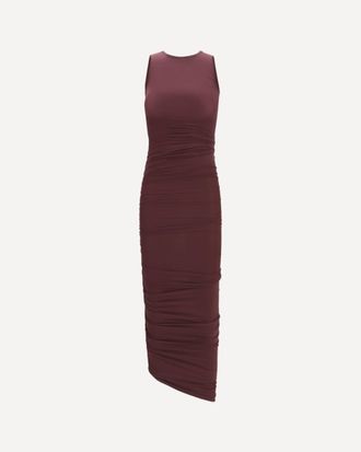 Wolford Asymmetric semi-sheer midi Dress Female XS