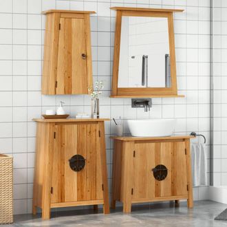 vidaXL Vidaxl - Conjunto De Muebles De Ba&ntilde;o 3 Piezas Madera Maciza De Pino