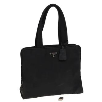 Prada Pre-owned Handbags, female, Black, Size: ONE SIZE Pre-owned Vintage Tote Bag
