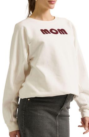 Cache Coeur Mom Maternity & Nursing Sweatshirt in Ivory at Nordstrom, Size Xx-Large