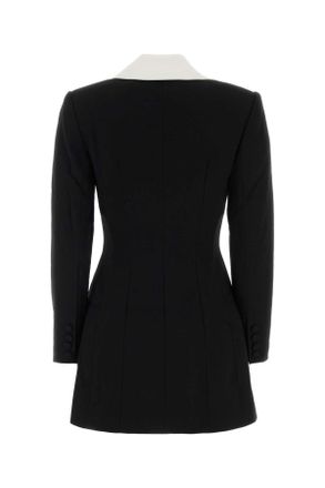Self Portrait Womens Black Tailored Blazer Mini Dress Abiti