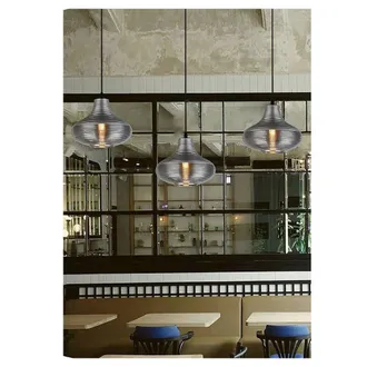 Trade Shop Trade Shop Traesio - Trade Shop - Lampadario Da Soffitto A Goccia In Vetro Lampada Sospensione Attacco E27 A36-02