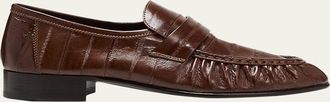 The Row Soft Leather Flat Loafers