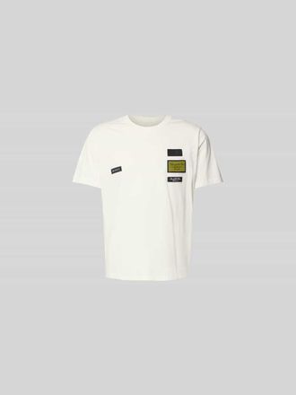 Maison Margiela Relaxed Fit T-Shirt mit Logo-Patch in Offwhite, Gr&ouml;&szlig;e XL