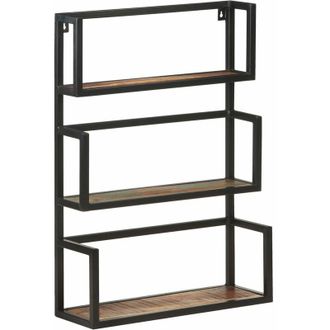 vidaXL Estanter&iacute;a De Pared De Madera Maciza Reciclada 60x20x85 Cm Vidaxl