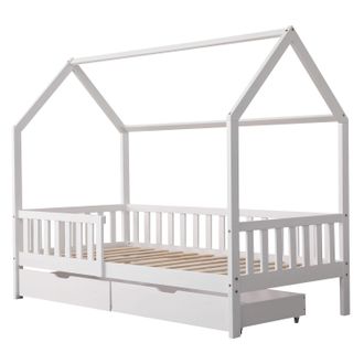 Happy Garden Happy Garden - Cama Caba&ntilde;a Blanca Con Cajones Para Ni&ntilde;os Marceau 190x90cm