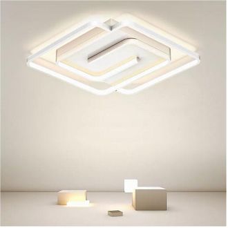 Trade Shop Trade Shop - Copy Of Lampadario A Sospensione Led 48w Esagonale Effetto Cristallo Moderno Bianco 31838