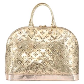 Louis Vuitton Pre-owned Vintage Canvas Handbag - Dames - Vintage Handtas - Geel - ONE Size - Vintage