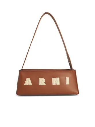 Marni Museo Baguette Bag in Brown Lear