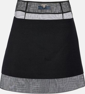 Prada High-rise miniskirt