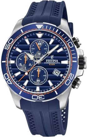 Festina F20370/1 Horloge - Heren - Horloges - Blauw - ONE Size - Accessoires