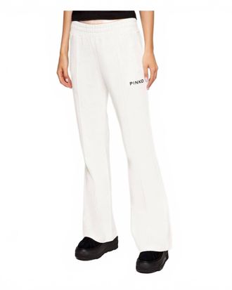 Pinko Razionale Embroidery Pants In White