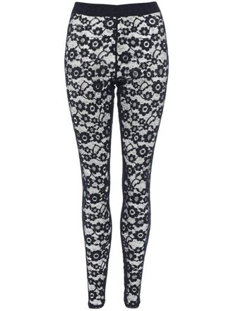 Eres Fleurie ankle-length lace tights - Black