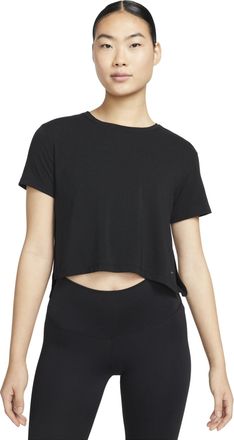 Nike (WMNS) Nike Solid Color Round Neck Loose Short Sleeve T-shirt Black DM7026-010