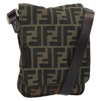 Fendi Pre-owned Canvas Cross Body Bag - Dames - Pre-owned - Bruin - Maat: ONE Size