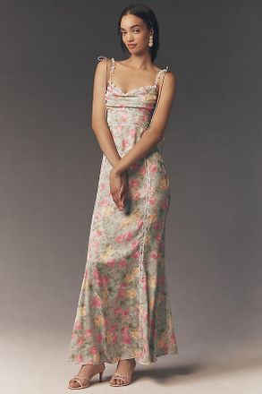 For Love & Lemons Exclusive: For Love & Lemons Courtney Satin Maxi Dress