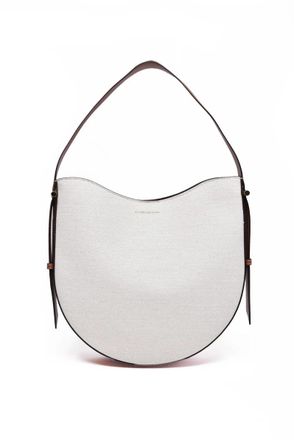 Victoria Beckham Shoulder Bag Mixed Fibers Leather - Beige/Brown