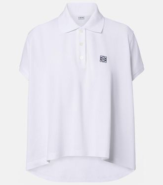 Loewe Polo asimmetrica in piqu&eacute; di cotone