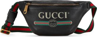 Gucci Marsupio in pelle con logo 2000-2015 - Nero