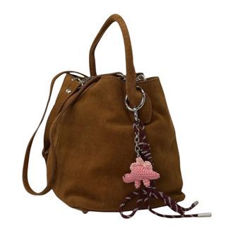 D.A.T.E. Bucket Bags, female, Brown, Size: ONE SIZE Paniere Bag Suede