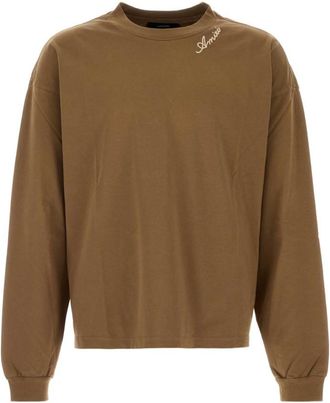 Amiri Brown Crew Neck T-Shirt
