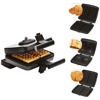 FriFri Frifri - Sandwich Waffle Wafer 3 Platos 1200w Negro - Fri022824512blp