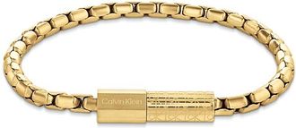 Calvin Klein Mens Contoured Link Bracelet - Gold - OS