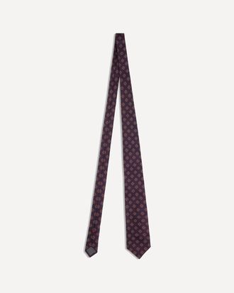 Brunello Cucinelli Cravatta in seta con disegno geometrico Man UNI