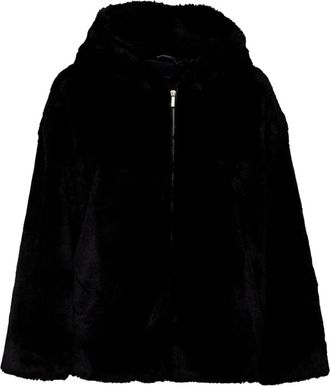 Max Mara Nepbont & Shearling Jassen - Dames - Jassen - Zwart - M - Nepbont - Jassen
