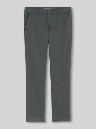 Tom Tailor Straight Fit Chino aus Baumwoll-Mix in Oliv, Gr&ouml;&szlig;e 30/32