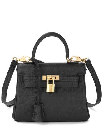 Tiffany & Fred Mini Grained Leather Satchel