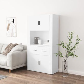 Berkfield Home Highboard White Engineered Wood