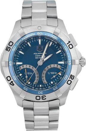 Tag Heuer Pre-owned Tag Heuer Aquaracer Chronograph Blue Dial Mens Watch CAF7012.BA0815