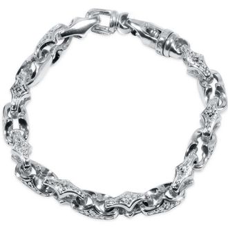 Pompeii3 Mens 14k Gold (65gram) or Platinum (104gram) 9mm Link Bracelet 8.5