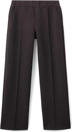 Mango Selection Seamed Pull-On Pants in Dark Brown at Nordstrom Rack, Size Medium