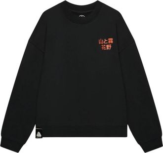 Flower Mountain Bakin-Soft Sweatshirt - Heren - Sweatshirts - Zwart - M - Katoen - Hoodies & sweatvesten