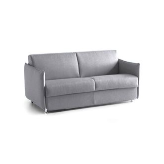 Dmora Sof&aacute; Cama 2 Plazas Violante, Sof&aacute; Convertible Para Sal&oacute;n, Acolchado, Desenfundable, Calidad 100% Made In Italy, 160x95 H90 Cm, Gris - Dmora