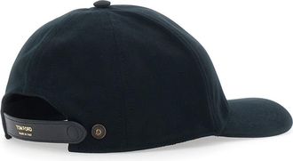 Tom Ford Mens Baseball Cap Cotton Black Hat