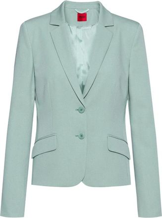 HUGO BOSS Aurella Blazer - Dames - Blazers - Groen - XS - Leer - Jassen