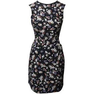 Erdem Erdem Floral Slim Fit Dress in Multicolor Cotton