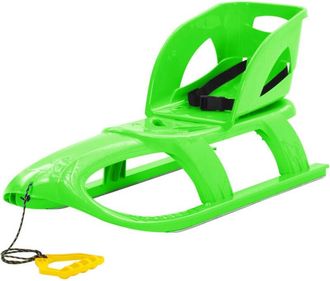 vidaXL Trineo Con Asiento Polipropileno Verde 102,5x40x23 Cm Vidaxl