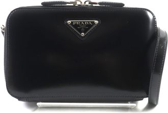 Prada Black Leather Shoulder Bag (Pre-Owned)