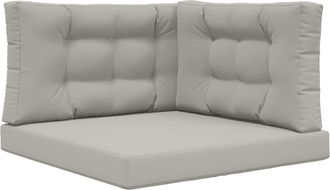 vidaXL Coj&iacute;n Para Sof&aacute; De Exterior Poli&eacute;ster Gris 80 X 80 Cm Vidaxl