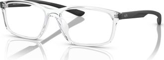 A|X Armani Exchange 56mm Rectangle optical glasses in Transparent at Nordstrom